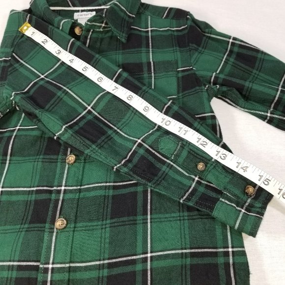 CARTER'S Button Front Shirt Boys Clothes Cotton - Picture 14 of 14